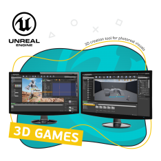 Unreal Engine 4. Игровой движок - КИБЕРшкола программирования для детей, компьютерные курсы для школьников, начинающих и подростков - KIBERone г. Пашковский