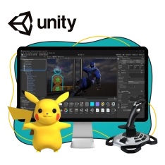 Мир игр на Unity 2D на популярном движке + AI-помощники - КИБЕРшкола программирования для детей, компьютерные курсы для школьников, начинающих и подростков - KIBERone г. Пашковский