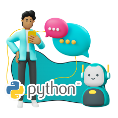 Умный чат-бот на Python - КИБЕРшкола программирования для детей, компьютерные курсы для школьников, начинающих и подростков - KIBERone г. Пашковский