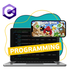 Программирование на C#. Удивительный мир 2D-игр - КИБЕРшкола программирования для детей, компьютерные курсы для школьников, начинающих и подростков - KIBERone г. Пашковский